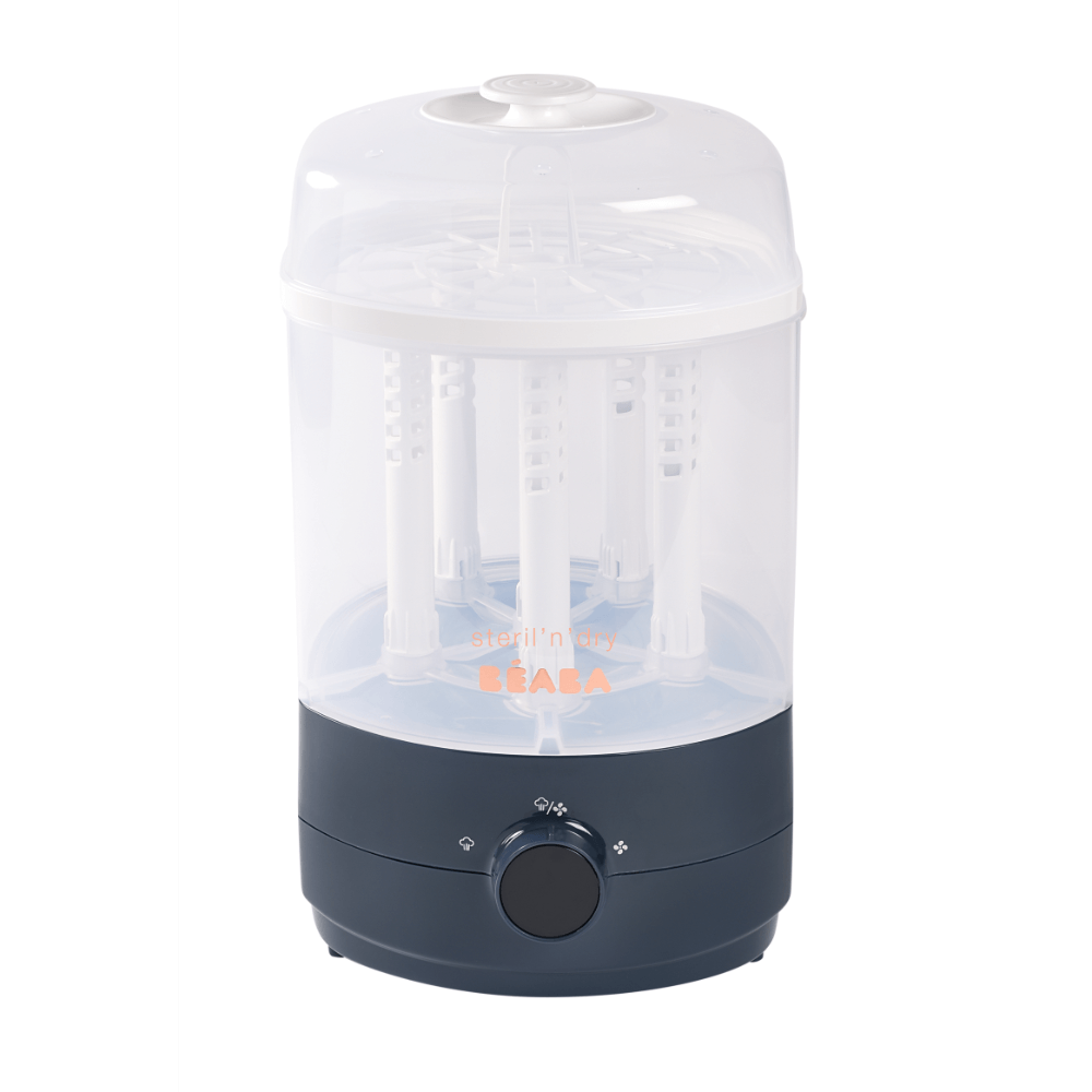 Beaba 2-in-1 Baby Bottle Sterilizer and Dryer, Night Blue, 0m+