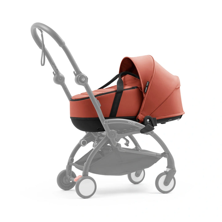 Stokke YOYO⁵ Bassinet | Lightweight Newborn Carrycot | 2-in-1 Carry Cot | Thick Double Mattress | Fully Flat Recline | Breathable Design | Easy Clip-On | Requires YOYO Frame (Sold Separately) | Berry