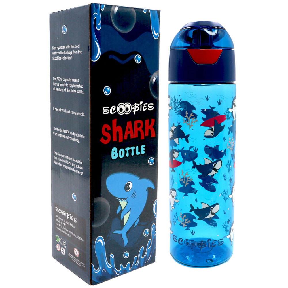Scoobies Tritan Bottle - Shark Design