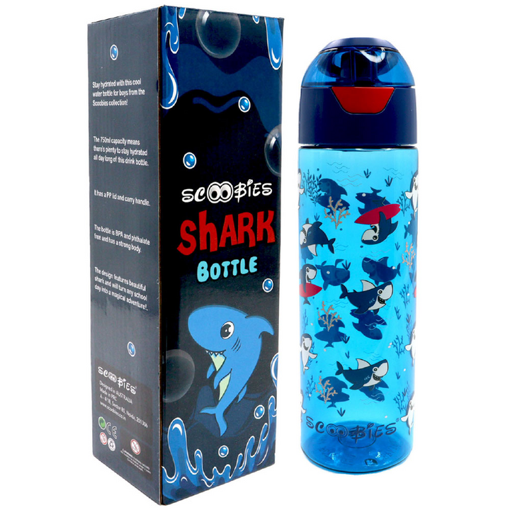 Scoobies Tritan Bottle - Shark Design