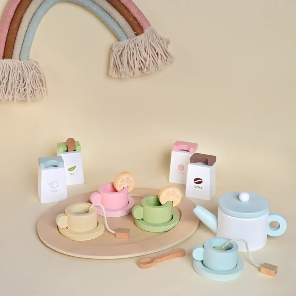 Playbox Wooden Tea Set for Kids
