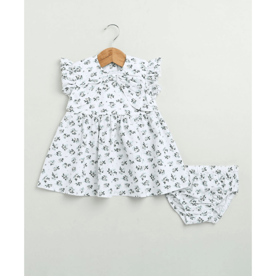 Sweetlime By AS Black & Green Floral Print Organic Cotton Co-ord Set