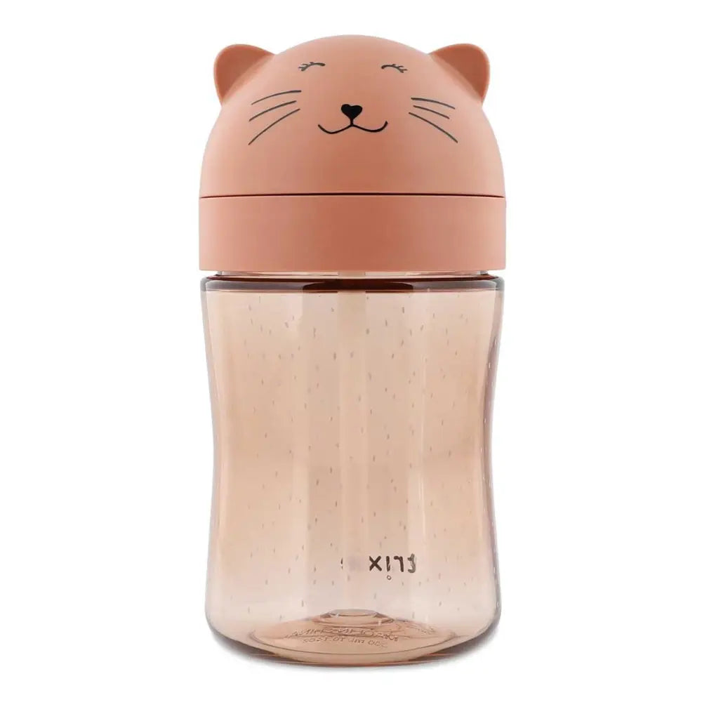 Trixie Straw Cup | Spill-Resistant Tritan™ Drinking Cup with Hygienic Lid &amp; Easy-to-Clean Design for Independent Drinking | 9 Months Onwards | Mrs. Cat