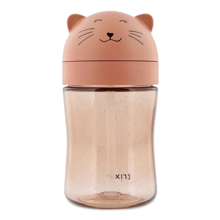 Trixie Straw Cup | Spill-Resistant Tritan™ Drinking Cup with Hygienic Lid &amp; Easy-to-Clean Design for Independent Drinking | 9 Months Onwards | Mrs. Cat