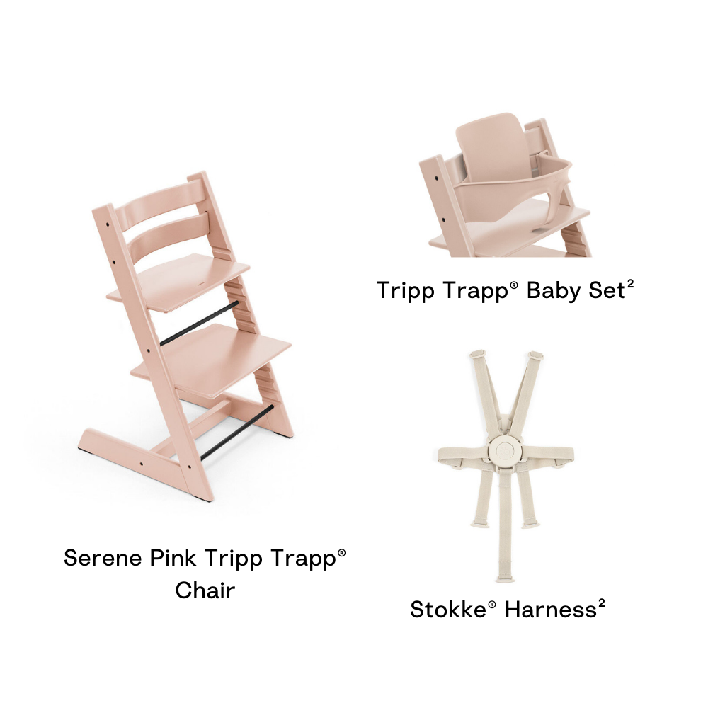 Stokke® Tripp Trapp High Chair Combo with Baby Set and Harness