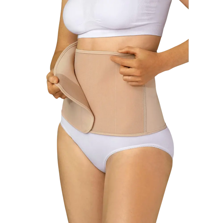 Carriwell Organic Cotton Post Birth Belly Binder - Honey