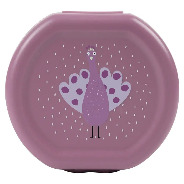 Trixie Kids Snack Box Set | 2-Piece Lunch &amp; Snack Storage Boxes with Easy Clip Closure, Dishwasher-Safe Design for School &amp; Travel | 3 Years Onwards | Mrs. Peacock