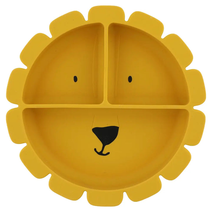 Trixie Silicone Divided Suction Plate - Mr. Lion