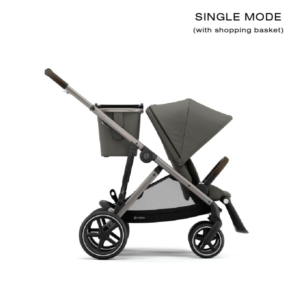 Cybex Gazelle S All in One Stroller, Single Mode - Taupe/Soho Grey