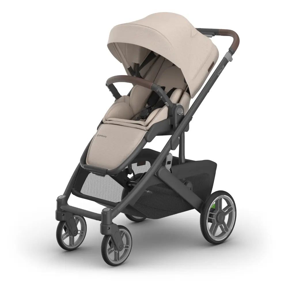 UPPAbaby Cruz V3 City Stroller, Reversible Seat, Flat Recline, Includes Bumper Bar, Insect Net, Rain Cover, up to 4 Years - Ada/Sandstone
