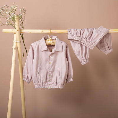 Baby Forest Poshaak Solid Shirt & Trouser Set