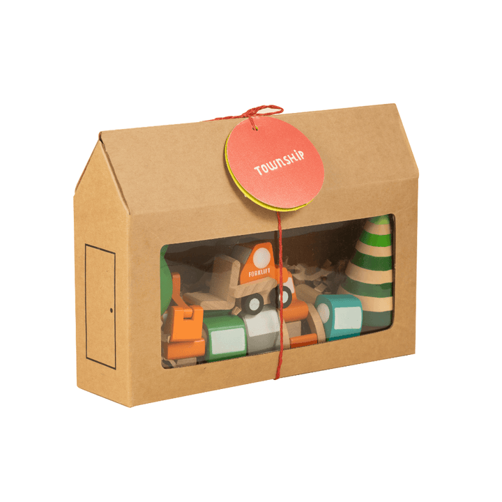 Playbox Township - Wooden Cars and Tree Set