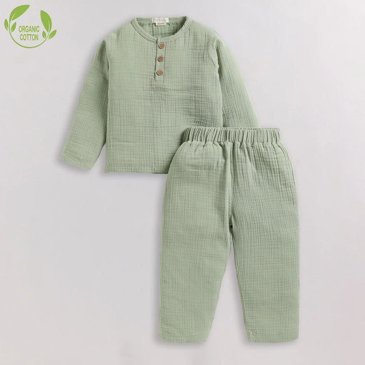 Cot &amp; Candy Baby Organic Boys Cordset - Sage