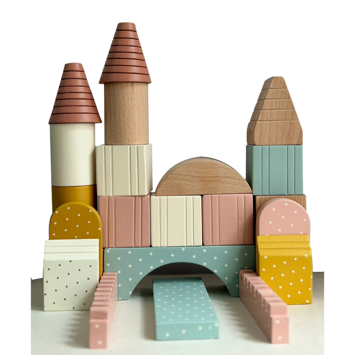 Playbox Wooden Building Blocks Toys Set - Large