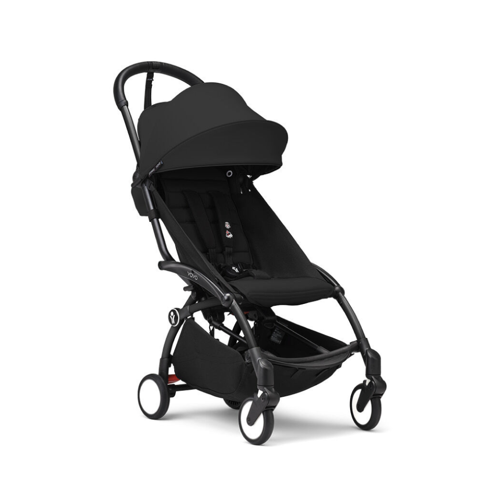 YOYO³ Stroller with 6+ Color Pack  - Black Frame