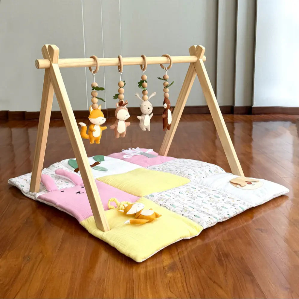 GWD Kids Woodland Explorer Play Gym &amp; Sensory Mat Set