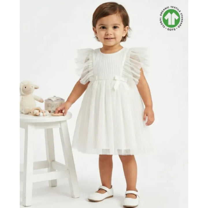 Sweetlime By As Little Angel White Party Dress - White