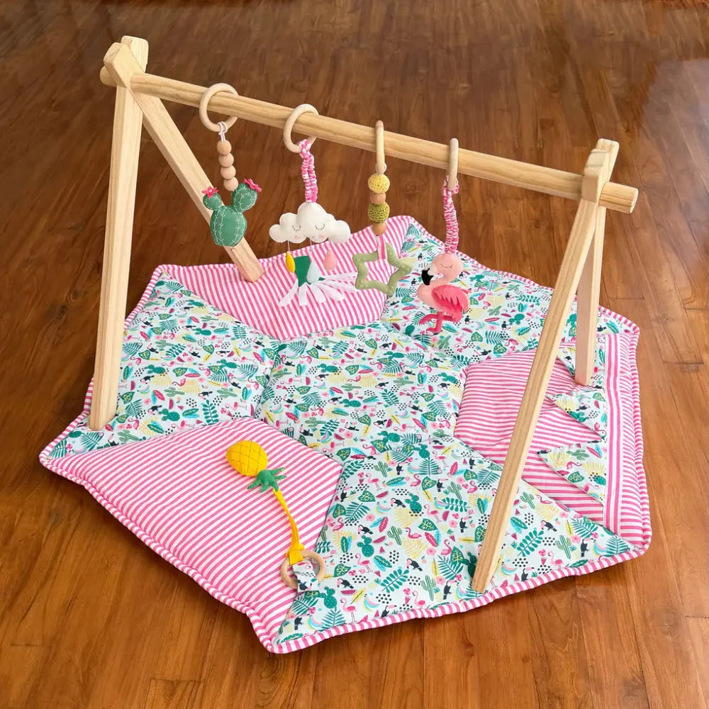 GWD Kids Tropical Paradise Play Gym &amp; Sensory Mat Set