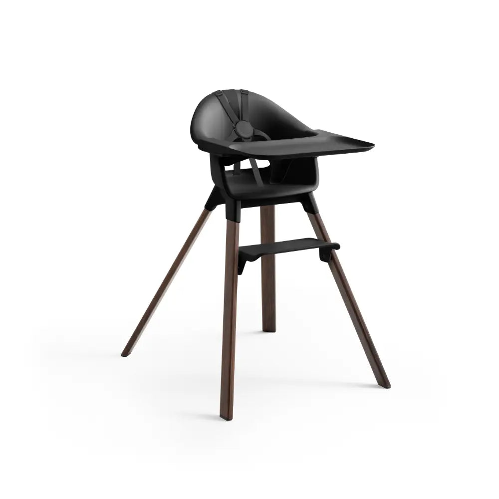 Stokke® Clikk™ High Chair  – Lightweight, Tool-Free Assembly, Adjustable Footrest, Travel-Friendly, 5 - Point Harness Easy-Clean Highchair for Babies &amp; Toddlers (6–36 Months, Up to 15 kg) - Warm Brown