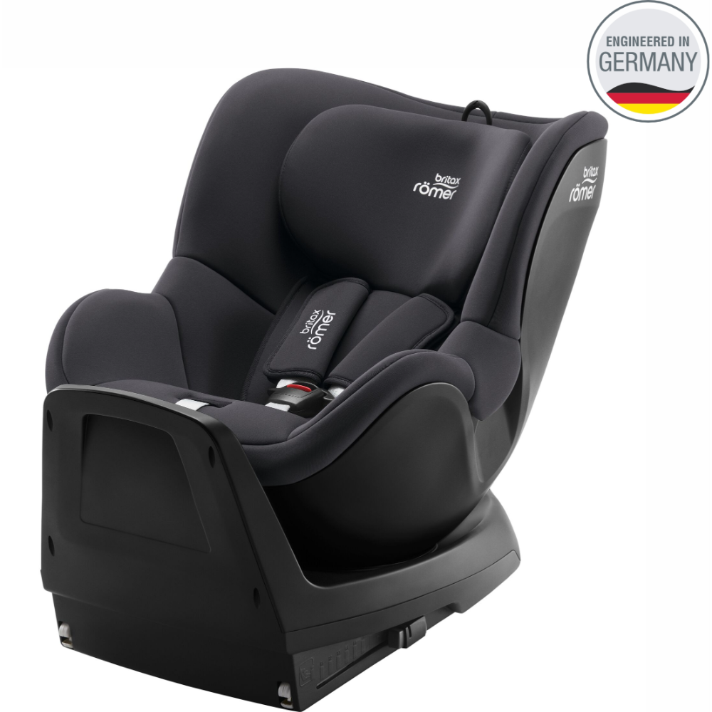Britax Dualfix Plus Car Seat, Birth to 4 years - Midnight Grey