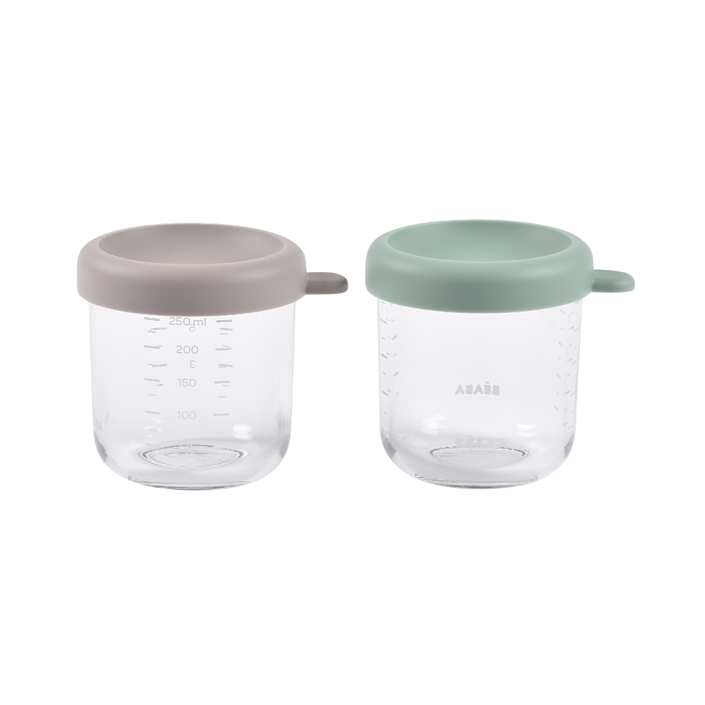 Beaba Set of 2 Glass Food Storage Containers 250 ml