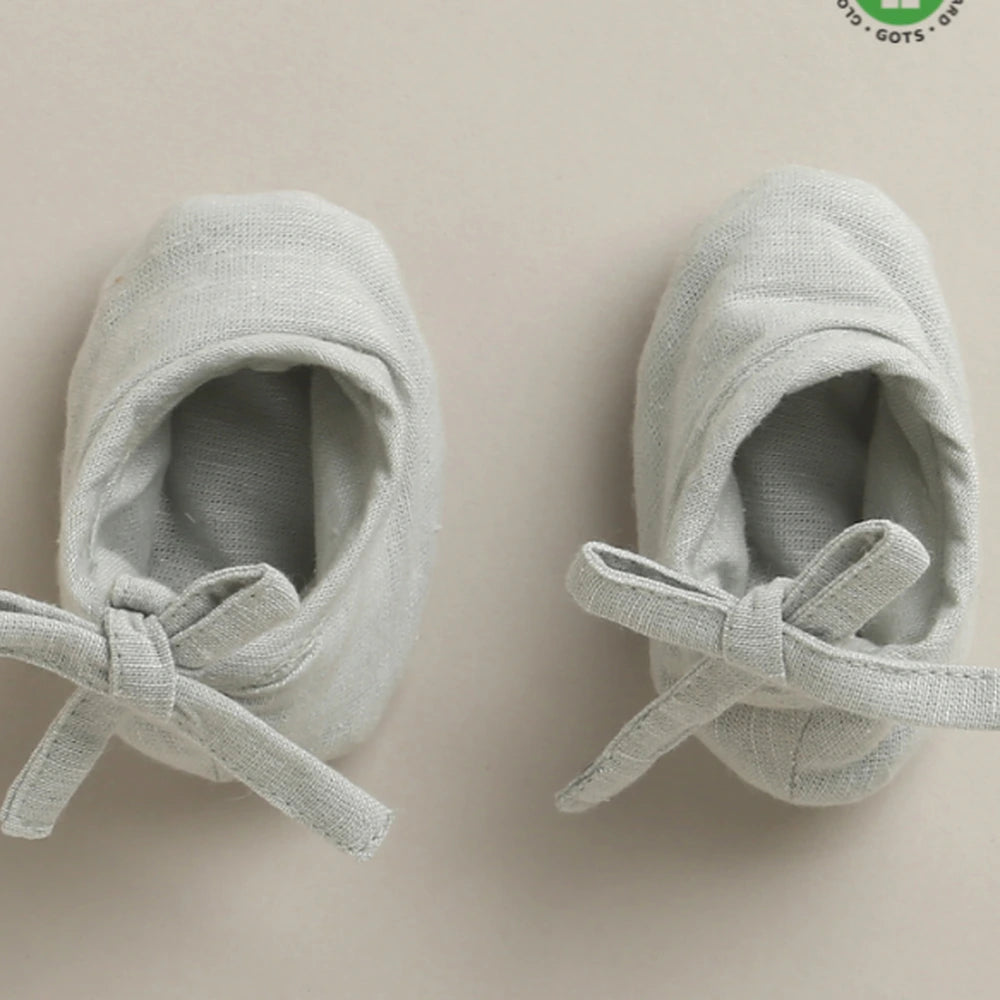 Sweetlime By As Unisex Pure Comfort Organic Cotton Baby Booties - Green