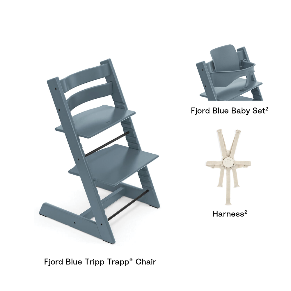 Stokke® Tripp Trapp High Chair Combo with Baby Set and Harness