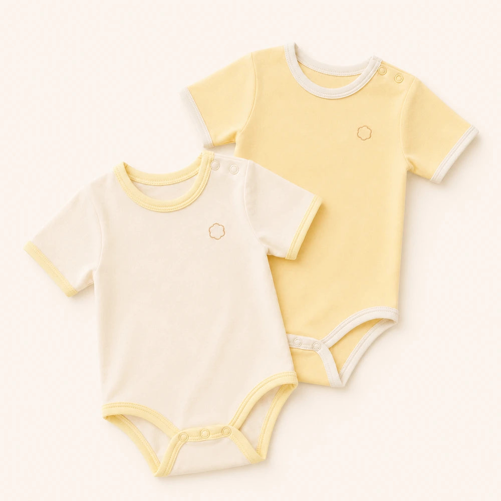 Faura Unisex Banana Cotton Just Born Gift Set - Butter Yellow