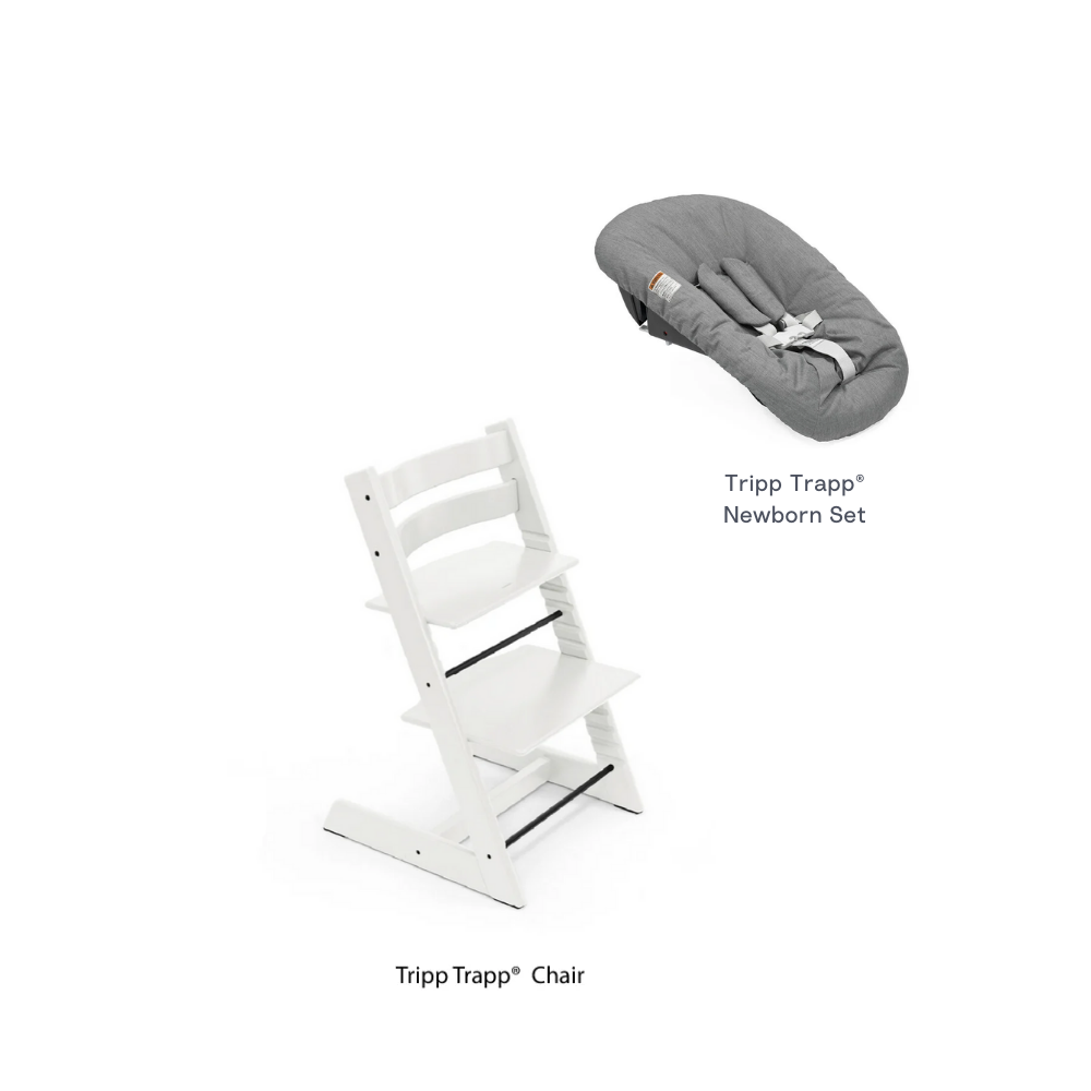 Stokke® Tripp Trapp Newborn Combo (Chair & Anthracite Newborn set)