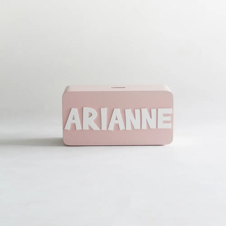 The Tiny Trove Rectangle Piggy Bank - Pink