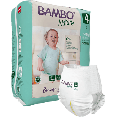 Bambo Nature Skin Friendly Pant Style Diapers - Large (7-12 kgs)