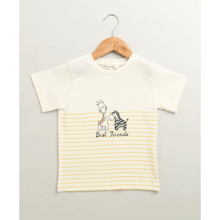 Sweetlime By AS Unisex Best Friends Cotton Jersey T-shirt