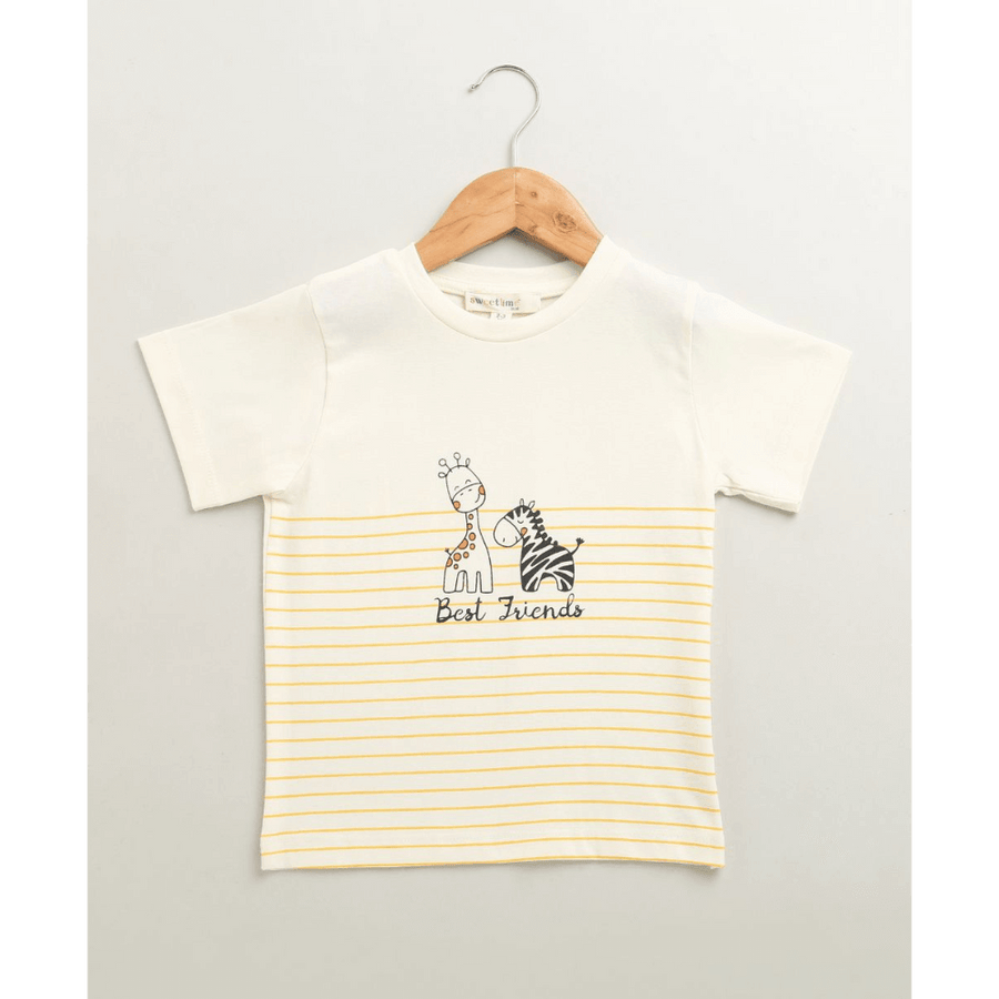 Sweetlime By AS Unisex Best Friends Cotton Jersey T-shirt