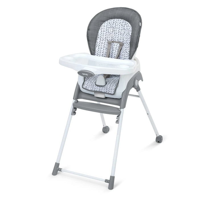 Ingenuity Trio Foldaway 6-in-1 High Chair with Booster Seat, Toddler Chair &amp; Foldable Easy Storage Design, 6M - 5 Years - Quill