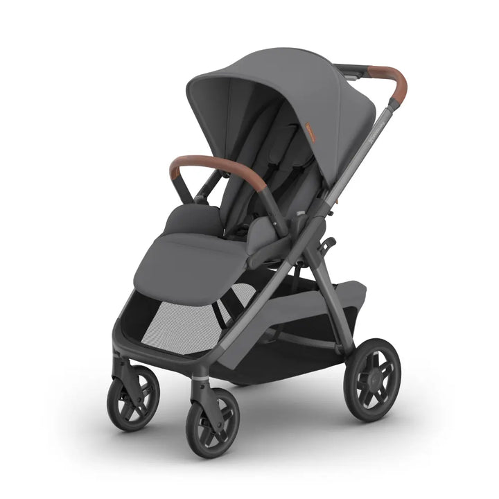 UPPAbaby Kona Stroller, Compact, Reversible Seat, Flat Recline, One Hand Fold, Includes Rain Cover &amp; Insect Net, Suitable from Birth - Rown/Graphite