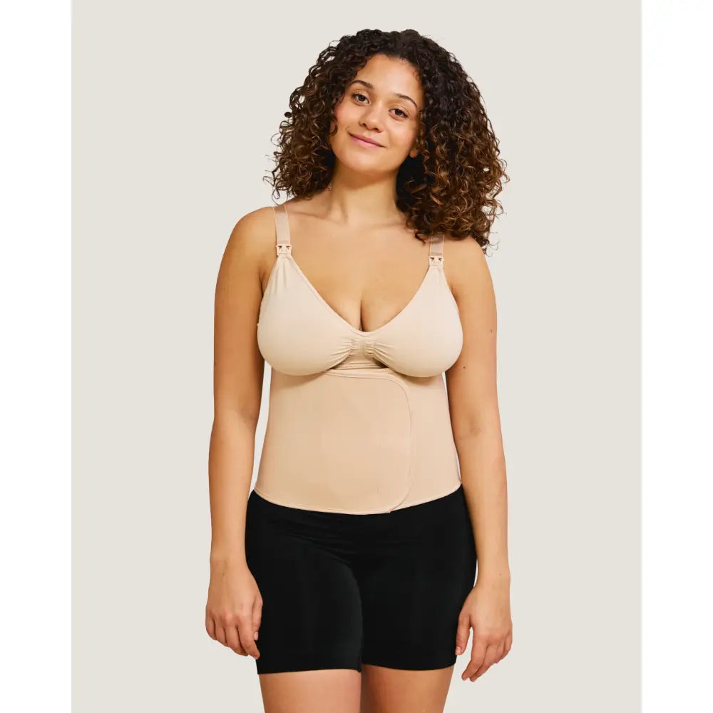 Carriwell Cotton Post Delivery Belly Support and Postpartum Band - Beige
