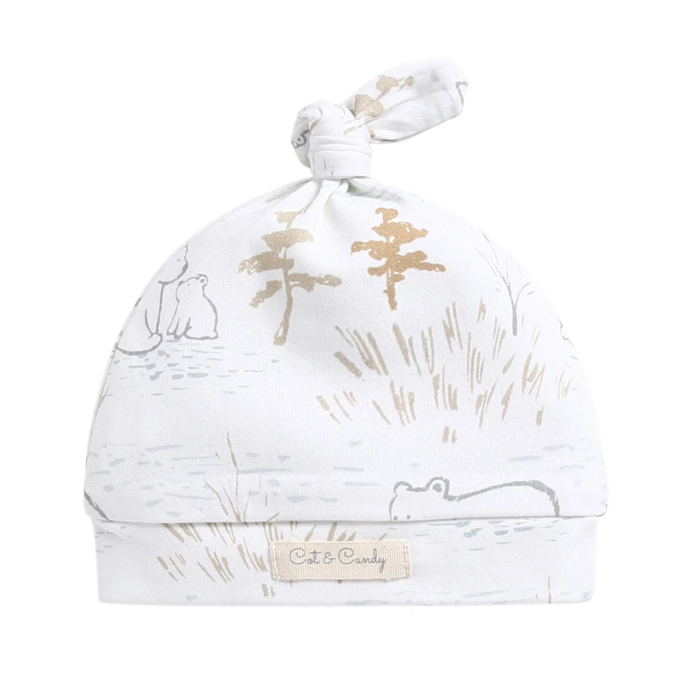 Cot &amp; Candy Baby Organic Beanie - Cuddle Bear