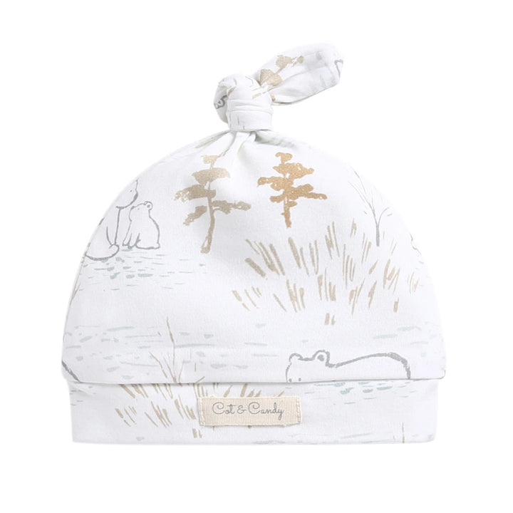 Cot &amp; Candy Baby Organic Beanie - Cuddle Bear