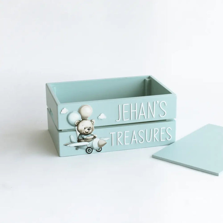 The Tiny Trove My Treasure Box (Teddy) - Blue
