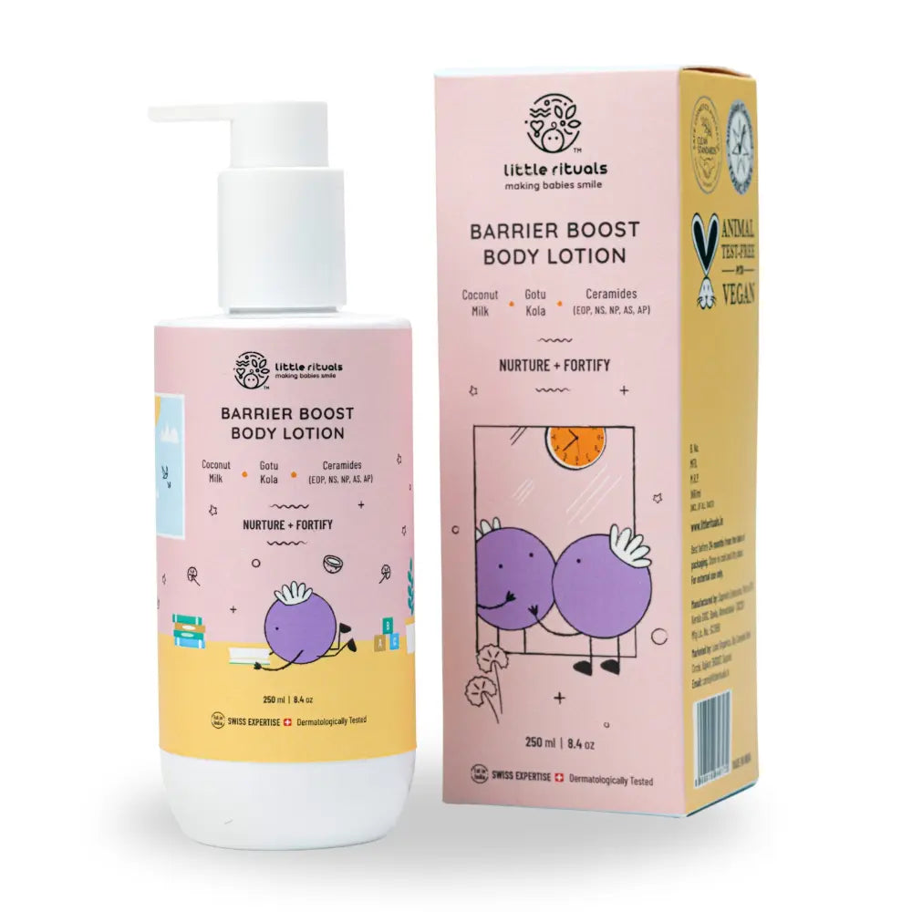 Little Rituals Barrier Boost Baby Body Lotion I MADE SAFE I Ceramide -  Gotu Kola -  Coconut Milk (250 ml)