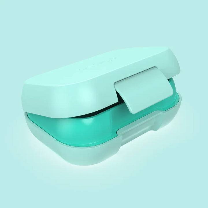 Bentgo Kids Leak-Proof Lunch Box with 2 Compartments, BPA-Free Bento Snack Box, Microwave, Dishwasher &amp; Freezer Safe, 355 ml - Aqua