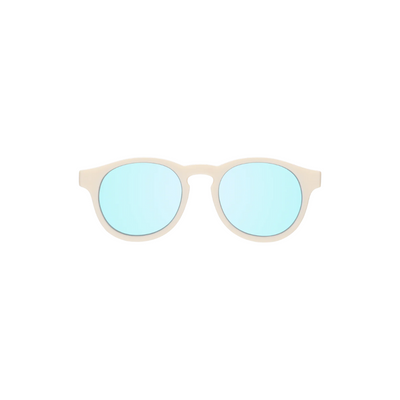 Babiators Originals Keyhole Sunglasses : Cream | Blue Mirrored Lenses | 3 - 5 years