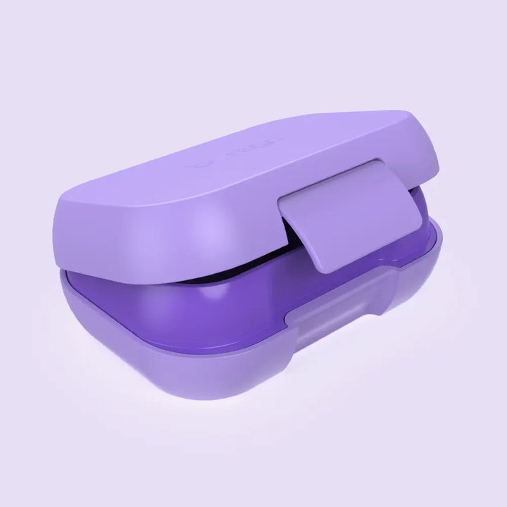 Bentgo Kids Leak-Proof Lunch Box with 2 Compartments, BPA-Free Bento Snack Box, Microwave, Dishwasher &amp; Freezer Safe, 355 ml - Purple