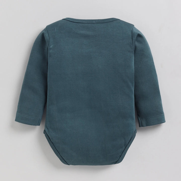 Cot &amp; Candy Baby Organic Full Sleeve Envelope Bodysuit Pack Of 3 - Star Gazer + Bombay Brown + Snow White