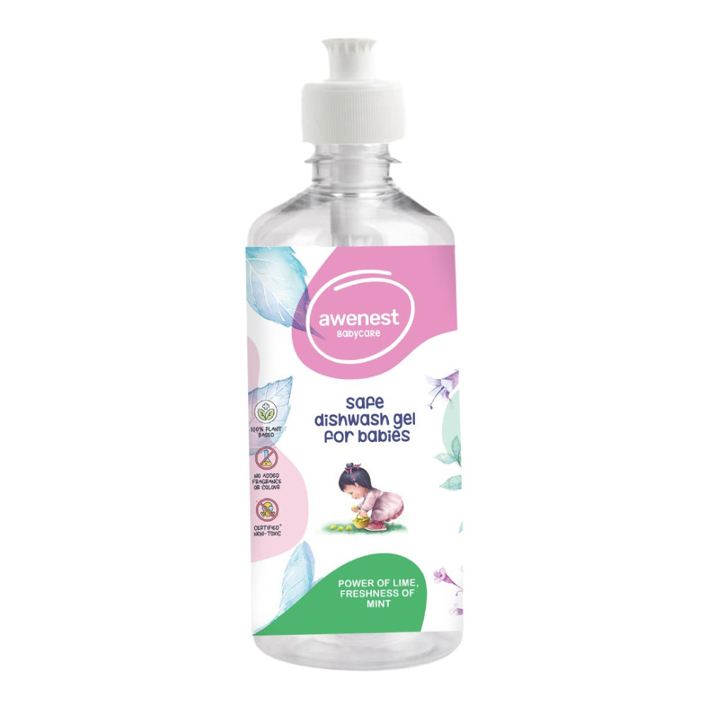 awenest Baby Bottle and Dishwash - 100% Plant-based, 500 ml