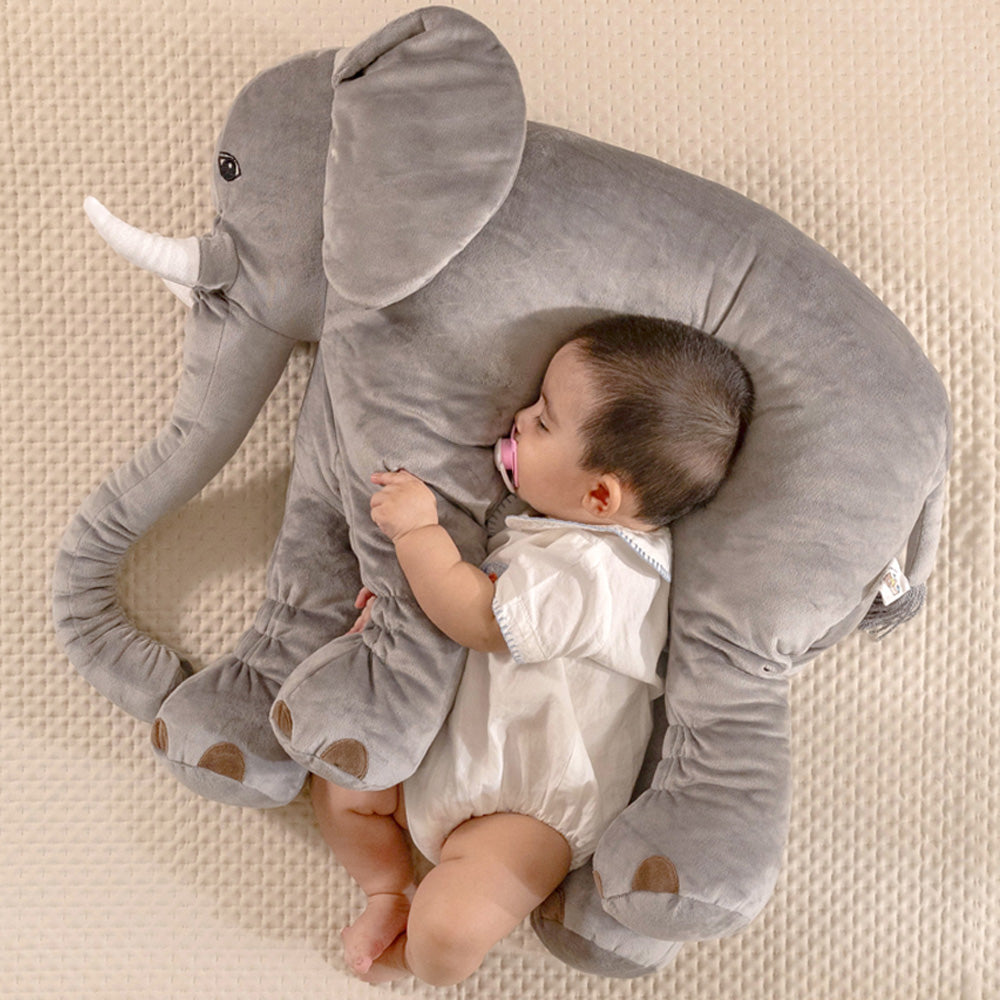 The Baby Trunk Bolster Pillow Toy - Elephant