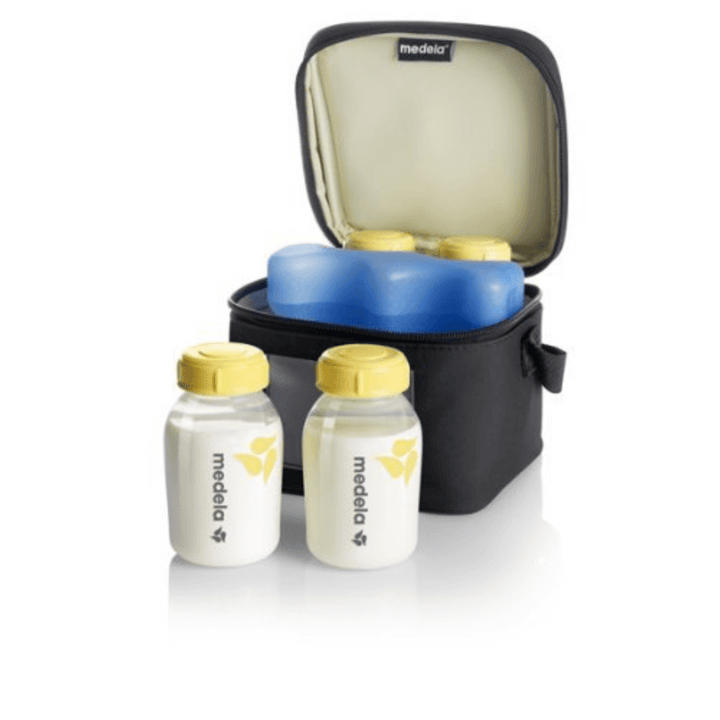 Medela Cooler Bag With 4 Breastmilk Bottles &amp; 1 Cooling Element