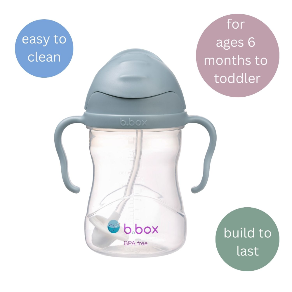 B.box Weighted Straw Sippy Cup 240ml