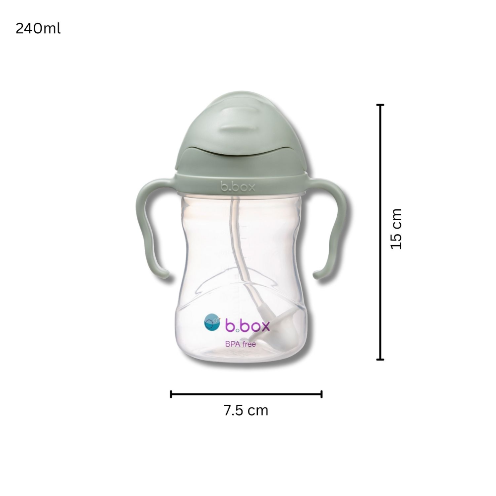 B.box Weighted Straw Sippy Cup 240ml