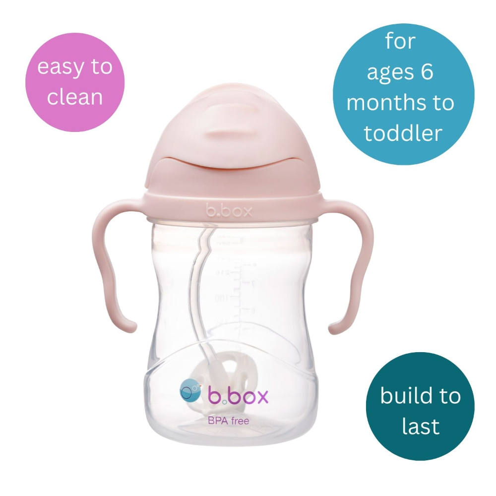 B.box Weighted Straw Sippy Cup 240ml